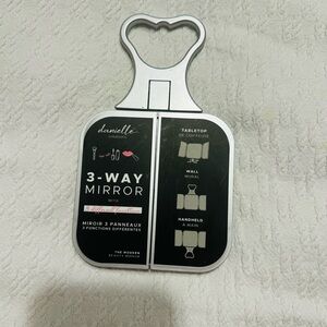 Danielle Creations Silver 3-Way Mirror